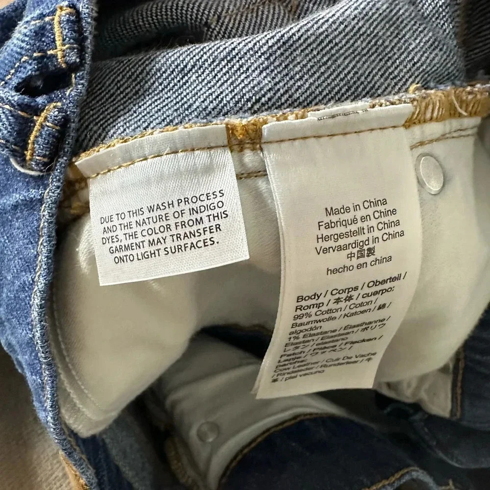 J. Crew size 26 deep indigo washed straight leg blue jeans classic preppy - Picture 3 of 4